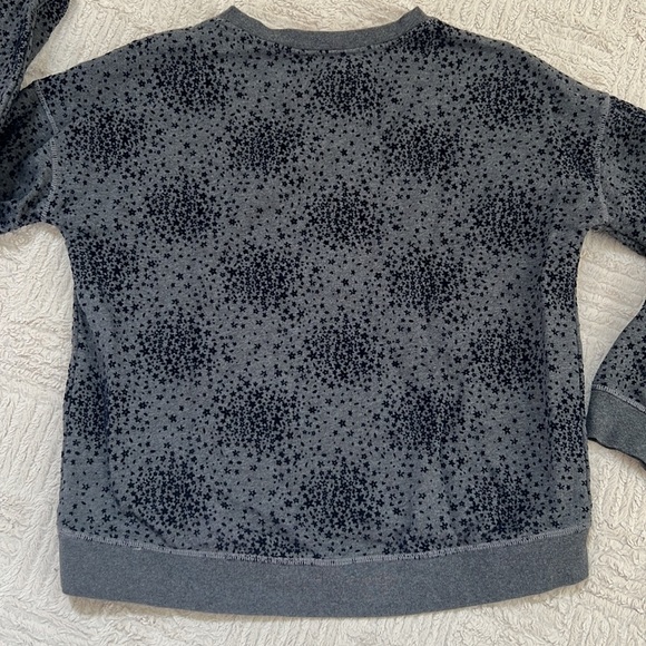 Boden Star Velvet Gray Sweatshirt Arabella Crew Neck, Size Small, EUC - Picture 10 of 16